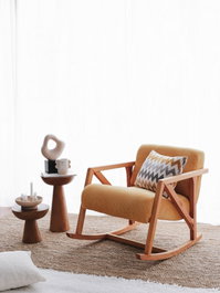 Atelier Del Sofa Nini Sallanan - Silla Alada de Terciopelo Amarillo
